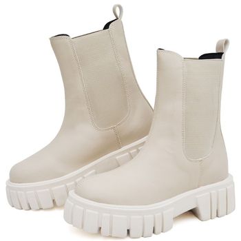Bota Coturno Feminino Tratorada DUBUY 1506FG 33 / Bege