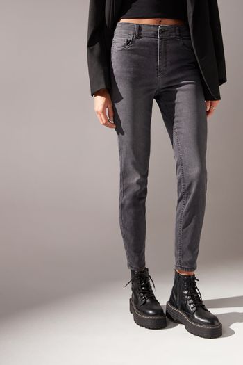 Calça Jeans Skinny Ultra Stretch - Cinza 1 / Cinza