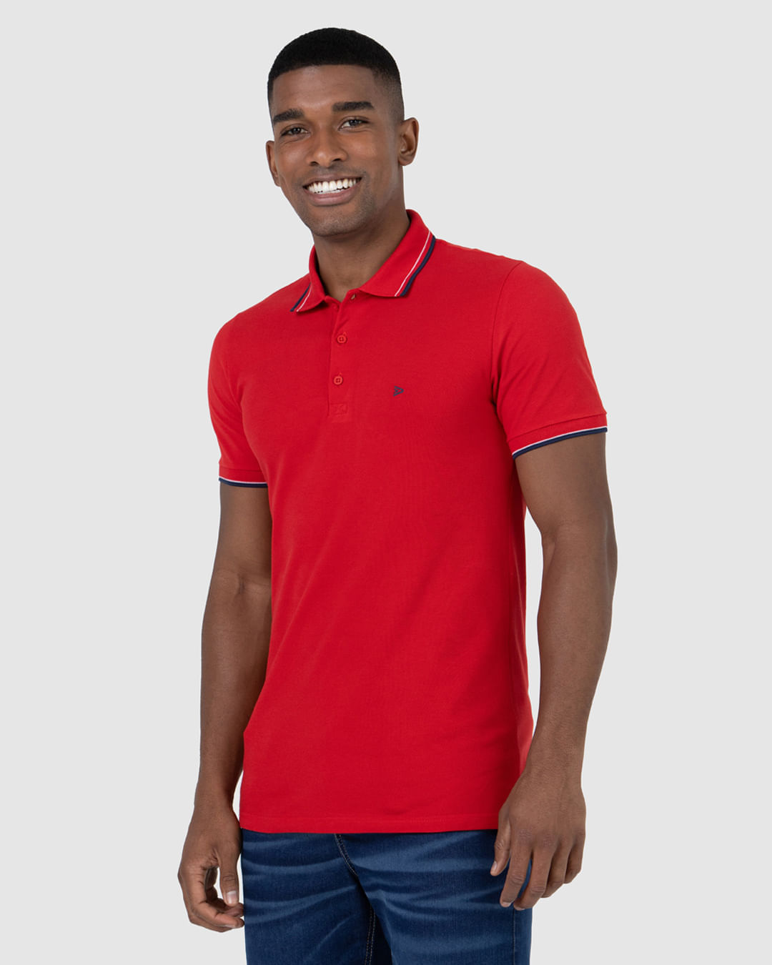 Camisa Polo Básica Masculina Em Piquet Premium