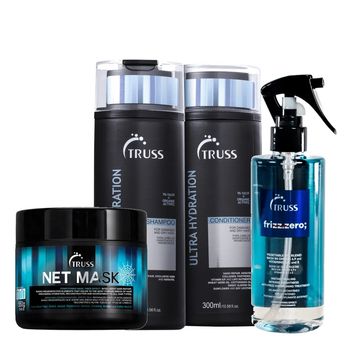 Kit Truss Ultra Hydration Mask Frizz Zero (4 Produtos)