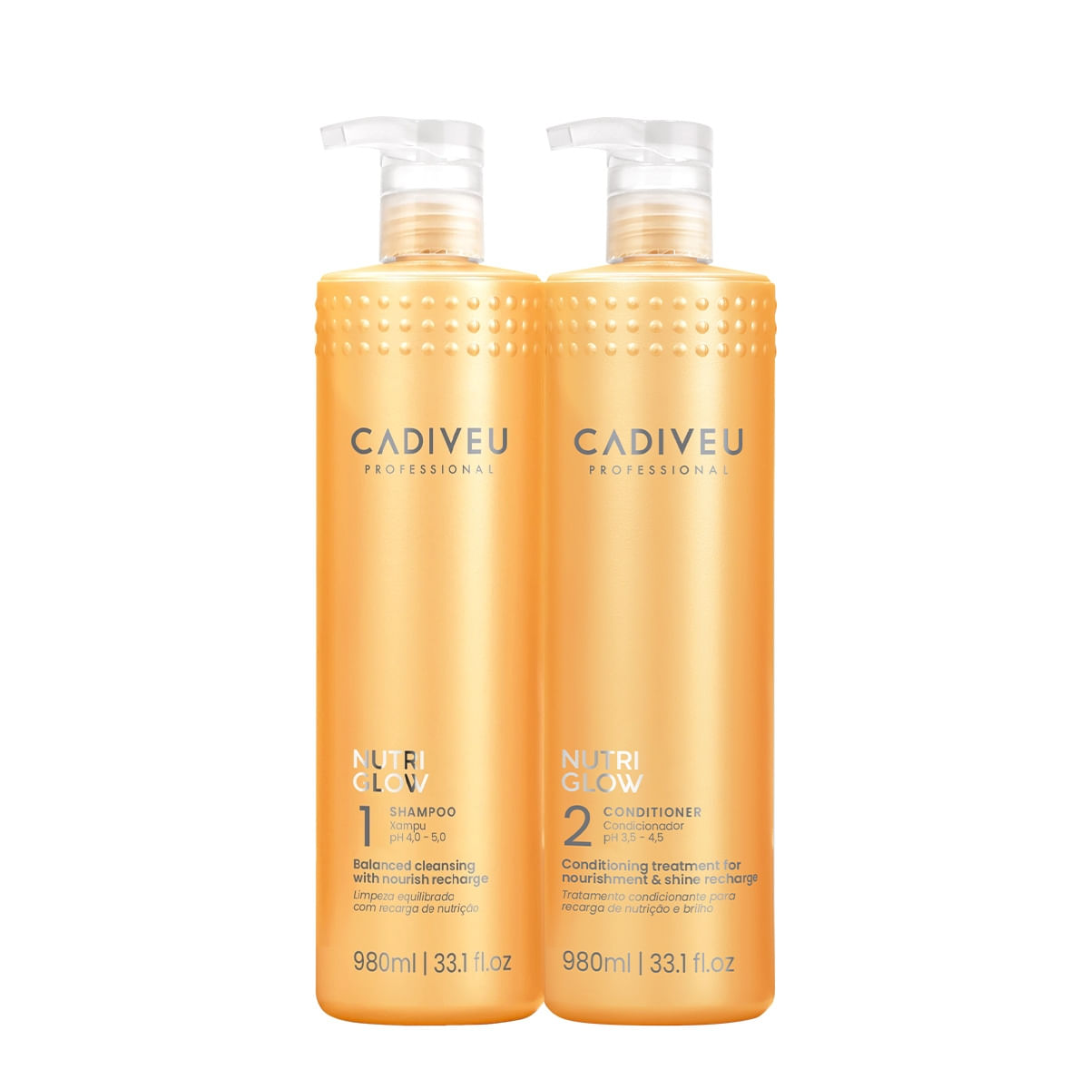 Kit Cadiveu Professional Nutri Glow Duo Grande (2 produtos)