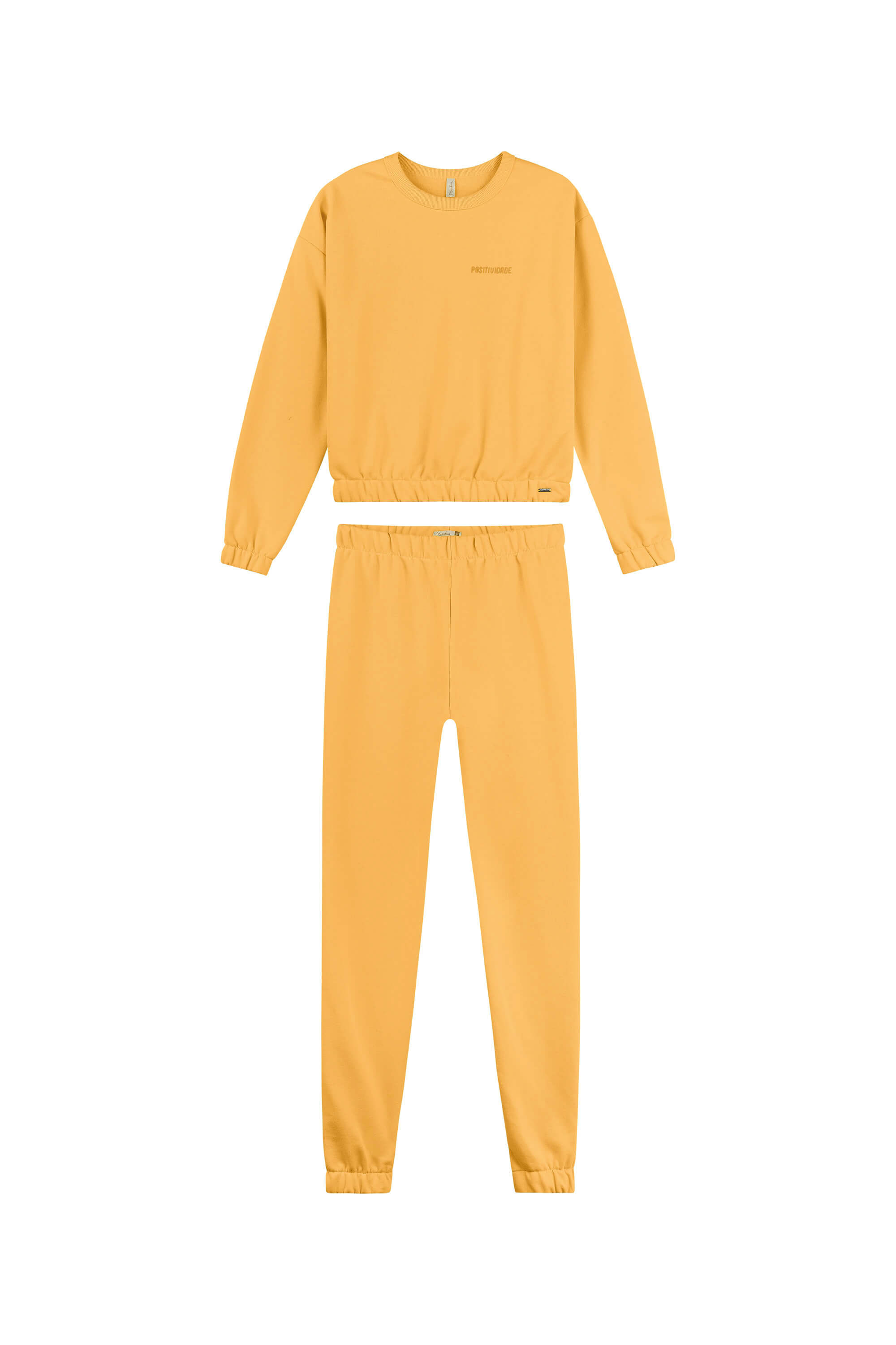 Conjunto Feminino com Bordado Marialícia Laranja