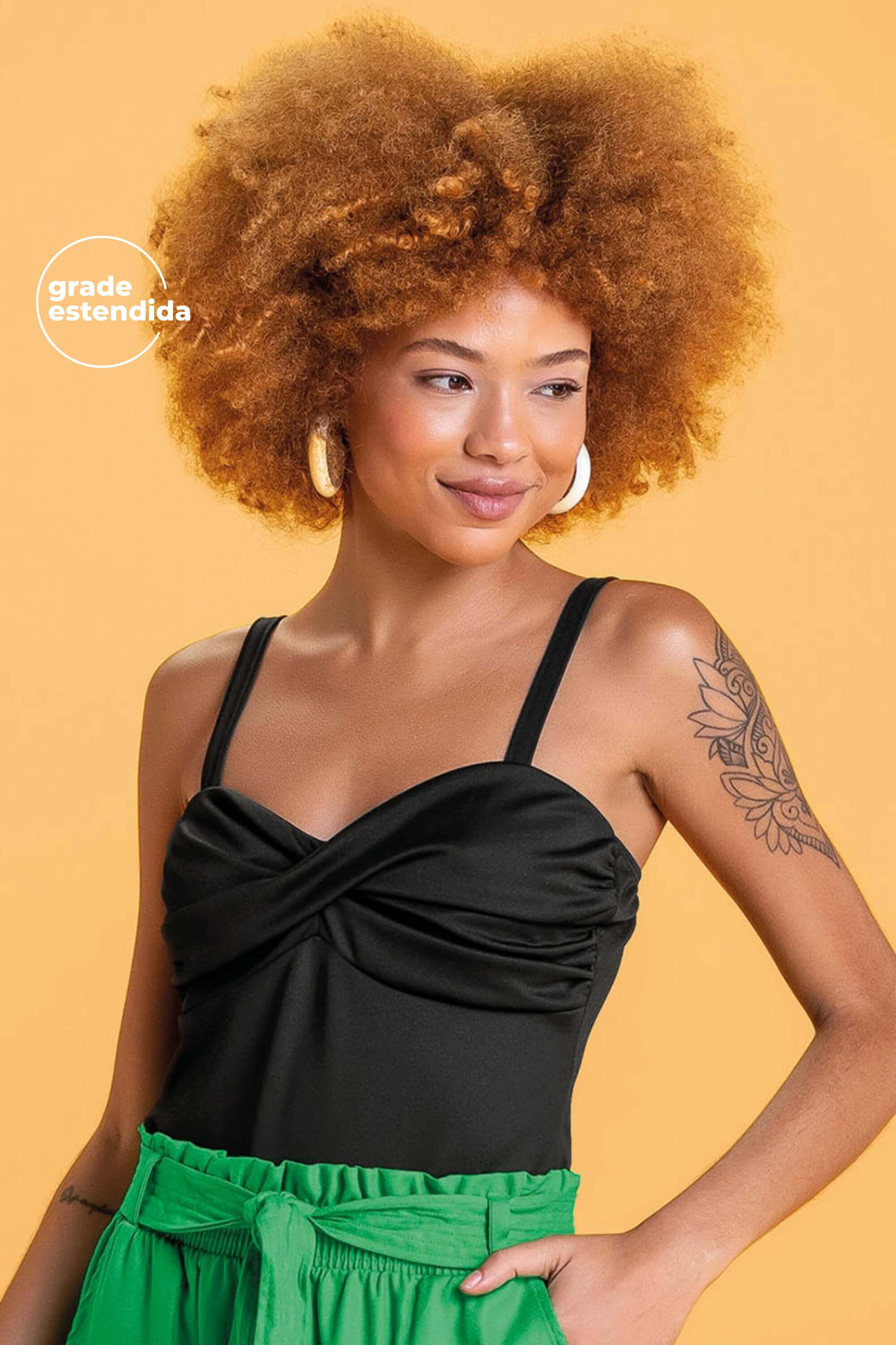 Body Feminino Decote Coração Marialícia Preto