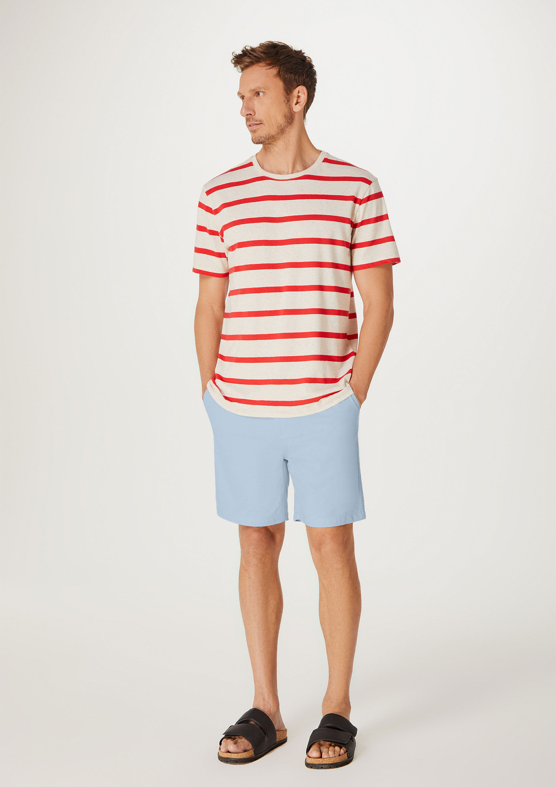 Bermuda Masculina Reta Fio Tinto