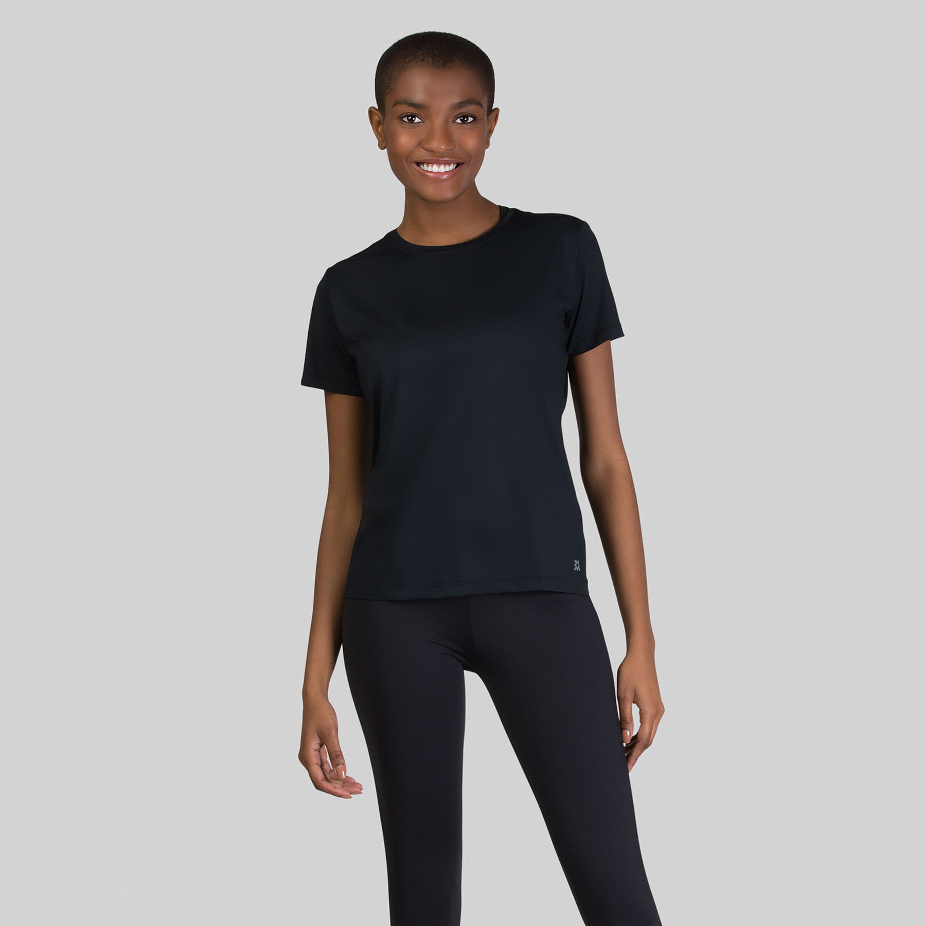 Camisa UV Feminina Com Proteção Solar Slim Pro Preto