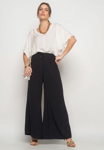 Blusa Morcego Viscolinho Branco Salvatore Fashion M / Branco