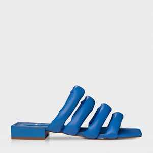 Tamanco Carrano Flat Fosco Azul Royal