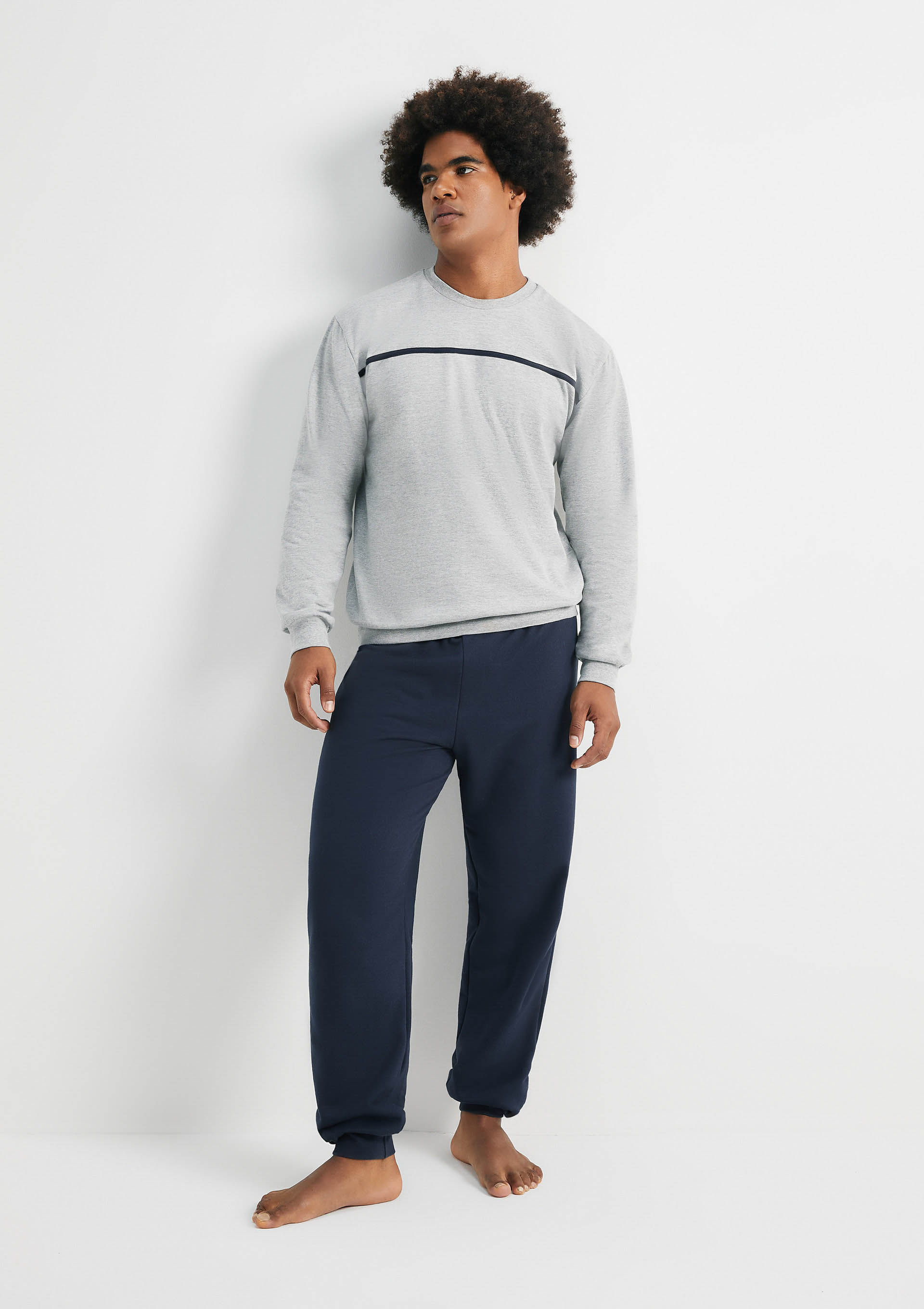 Pijama Longo Masculino Em Moletom